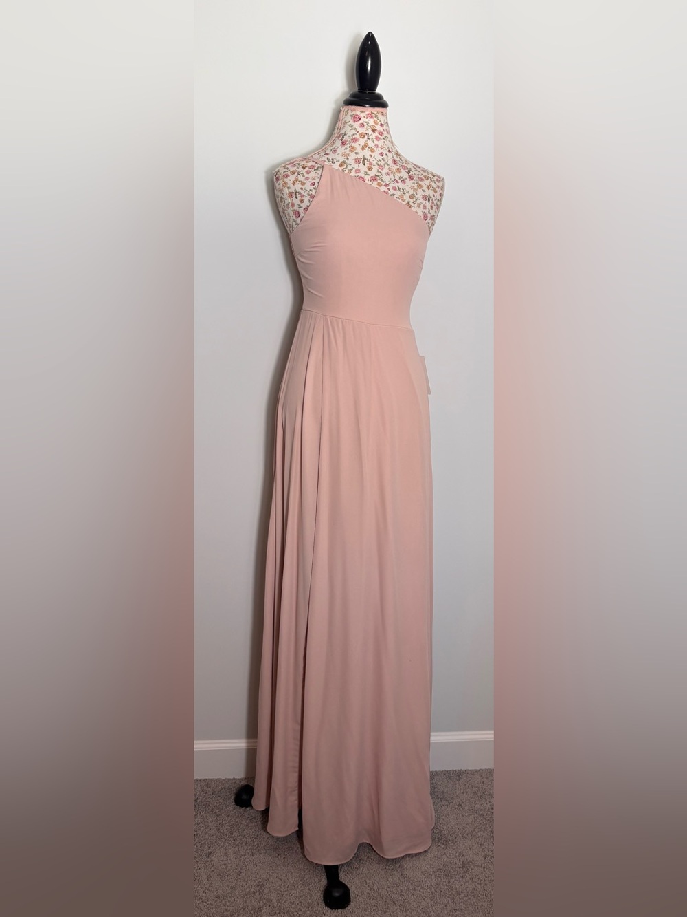 Show Me Your Mumu Shannon One Shoulder Maxi Dress Blush Pink NWT Size Small - Picture 1 of 5